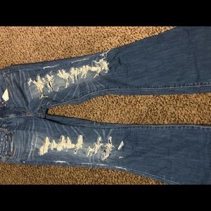 AE distressed jean no stretch